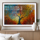 Yggdrasil Tree of Life Mosaic Stained Glass Wall Art, Tree