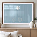 Minimalist Bicycle Balloon Canvas Wall Art – Playful Blue by MyGreatCanvas | Canvas Wall Art Prints | Photo Prints & Wall Decor