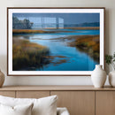 Tranquil Marshland Wall Art Canvas Print – Blue Water by MyGreatCanvas | Canvas Wall Art Prints | Photo Prints & Wall Decor
