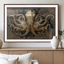 Octopus Wall Art Canvas Print – Black Gold Detailed by MyGreatCanvas | Canvas Wall Art Prints | Photo Prints & Wall Decor