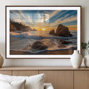 Rocky Ocean Sunset Wall Art Print – Seaside Canvas Dramatic by MyGreatCanvas | Canvas Wall Art Prints | Photo Prints & Wall Decor
