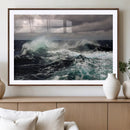 Stormy Ocean Waves Canvas Wall Art – Framed Turbulent Sea by MyGreatCanvas | Canvas Wall Art Prints | Photo Prints & Wall Decor