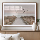 Coastal Pathway Canvas Wall Art Print – Framed Seaside by MyGreatCanvas | Canvas Wall Art Prints | Photo Prints & Wall Decor