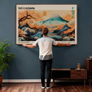 Yayoi Kusama Inspired Japanese Landscape Wall Art Canvas by MyGreatCanvas | Canvas Wall Art Prints | Photo Prints & Wall Decor