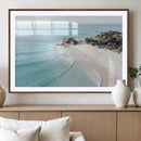 Aerial Beach Wall Art Canvas Print, Coastal Ocean Waves and by MyGreatCanvas | Canvas Wall Art Prints | Photo Prints & Wall Decor