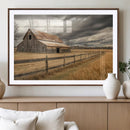 Rustic Farm Barn Wall Art Canvas Print, Stormy Sky Country by MyGreatCanvas | Canvas Wall Art Prints | Photo Prints & Wall Decor