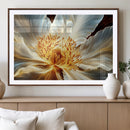 Golden Abstract Flower Canvas Wall Art, Modern Botanical by MyGreatCanvas | Canvas Wall Art Prints | Photo Prints & Wall Decor
