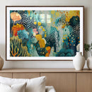 Luminous Abstract Ocean Garden Wall Art Canvas Print, by MyGreatCanvas | Canvas Wall Art Prints | Photo Prints & Wall Decor