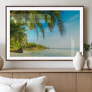 Peaceful Tropical Beach Wall Art Canvas Print – Palm Trees by MyGreatCanvas | Canvas Wall Art Prints | Photo Prints & Wall Decor
