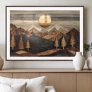 Wooden Mountain Landscape Wall Art Canvas Print, Rustic by MyGreatCanvas | Canvas Wall Art Prints | Photo Prints & Wall Decor