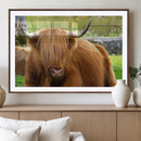 Highland Cow Wall Art, Rustic Farm Animal Canvas Print, Long by MyGreatCanvas | Canvas Wall Art Prints | Photo Prints & Wall Decor