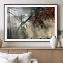 Sunlit Autumn Forest Wall Art Canvas Print – Framed Mist by MyGreatCanvas | Canvas Wall Art Prints | Photo Prints & Wall Decor