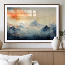 Warm Clouds Abstract Mountain Wall Art, Modern Landscape by MyGreatCanvas | Canvas Wall Art Prints | Photo Prints & Wall Decor