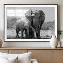 Elephant Family Africa Wall Art Canvas Print by MyGreatCanvas | Canvas Wall Art Prints | Photo Prints & Wall Decor