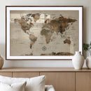 World Map Canvas Print – Framed Detailed Map of the World by MyGreatCanvas | Canvas Wall Art Prints | Photo Prints & Wall Decor