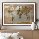 World Map Canvas Print – Detailed Map of the World Wall Art by MyGreatCanvas | Canvas Wall Art Prints | Photo Prints & Wall Decor