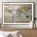 Personalized World Map Canvas Print – Colorful Watercolor by MyGreatCanvas | Canvas Wall Art Prints | Photo Prints & Wall Decor