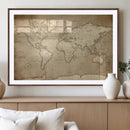 Colorful Watercolor World Map Canvas Wall Art – Framed by MyGreatCanvas | Canvas Wall Art Prints | Photo Prints & Wall Decor