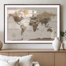 World Map Canvas Print – Framed Detailed Map of the World by MyGreatCanvas | Canvas Wall Art Prints | Photo Prints & Wall Decor