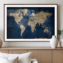 World Map Canvas Print – Framed Travel Map Wall Art for by MyGreatCanvas | Canvas Wall Art Prints | Photo Prints & Wall Decor