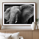 Big Elephant Close Up Wall Art Canvas Print