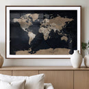 Grunge Wall Art World Map Canvas Print by MyGreatCanvas | Canvas Wall Art Prints | Photo Prints & Wall Decor