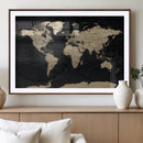 World Map Wall Art Print – Detailed Map of the World Wall by MyGreatCanvas | Canvas Wall Art Prints | Photo Prints & Wall Decor