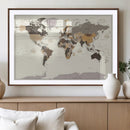 World Map Wall Art Print by MyGreatCanvas | Canvas Wall Art Prints | Photo Prints & Wall Decor