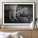 Elephant Family Wall Art Canvas, Framed Elephant Family by MyGreatCanvas | Canvas Wall Art Prints | Photo Prints & Wall Decor