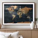 Vintage World Map Canvas Wall Art – Detailed Map with by MyGreatCanvas | Canvas Wall Art Prints | Photo Prints & Wall Decor