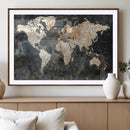 World Map Canvas Print – Detailed Map of the World Wall Art by MyGreatCanvas | Canvas Wall Art Prints | Photo Prints & Wall Decor