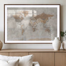 Detailed World Map Wall Art Canvas Print for Home and Office Decor by MyGreatCanvas | Canvas Wall Art Prints | Photo Prints & Wall Decor