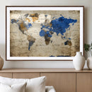 World Map Canvas Print – Colorful Abstract Travel Map, by MyGreatCanvas | Canvas Wall Art Prints | Photo Prints & Wall Decor