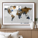 Colorful Watercolor World Map Canvas Wall Art – Framed by MyGreatCanvas | Canvas Wall Art Prints | Photo Prints & Wall Decor