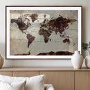 World Map Canvas Triptych – Colorful Global Wall Art for by MyGreatCanvas | Canvas Wall Art Prints | Photo Prints & Wall Decor