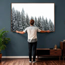 Misty Mountain Forest Canvas Print, Foggy Pine Trees Nature by MyGreatCanvas | Canvas Wall Art Prints | Photo Prints & Wall Decor