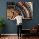 Abstract Tree Ring Wall Art Print – Natural Rustic Wood by MyGreatCanvas | Canvas Wall Art Prints | Photo Prints & Wall Decor