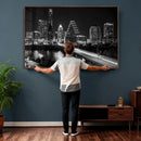 Austin Skyline Wall Art Canvas Print, Austin Downtown Night by MyGreatCanvas | Canvas Wall Art Prints | Photo Prints & Wall Decor