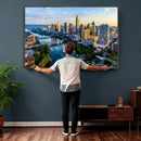 Austin Skyline Wall Art Canvas Print, Austin Downtown Night by MyGreatCanvas | Canvas Wall Art Prints | Photo Prints & Wall Decor