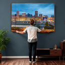 Baltimore Skyline Wall Art Canvas Print, Baltimore Downtown by MyGreatCanvas | Canvas Wall Art Prints | Photo Prints & Wall Decor