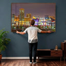 Baltimore Skyline Wall Art Canvas Print, Baltimore Downtown by MyGreatCanvas | Canvas Wall Art Prints | Photo Prints & Wall Decor