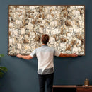 Farmhouse Animals Print - Abstract Farm Animal Drawing by MyGreatCanvas | Canvas Wall Art Prints | Photo Prints & Wall Decor