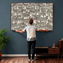 Abstract Zebra Wall Art Canvas Print for Farmhouse Decor by MyGreatCanvas | Canvas Wall Art Prints | Photo Prints & Wall Decor