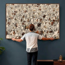 Abstract Longhorn Wall Art Canvas Print - Farm Animal by MyGreatCanvas | Canvas Wall Art Prints | Photo Prints & Wall Decor