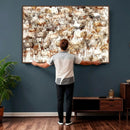 Farmhouse Bighorn Sheep Wall Art Canvas Print - Abstract by MyGreatCanvas | Canvas Wall Art Prints | Photo Prints & Wall Decor
