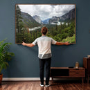 Yosemite Valley Wall Art Canvas Print – Misty Mountain by MyGreatCanvas | Canvas Wall Art Prints | Photo Prints & Wall Decor