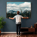 Mountain Forest Wall Art Canvas Print, Alpine Pine Tree by MyGreatCanvas | Canvas Wall Art Prints | Photo Prints & Wall Decor