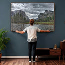 Yosemite Valley River Wall Art Canvas Print, Granite Cliffs by MyGreatCanvas | Canvas Wall Art Prints | Photo Prints & Wall Decor