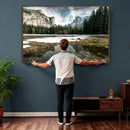 Yosemite Valley Mountain Wall Art Canvas Print, Granite by MyGreatCanvas | Canvas Wall Art Prints | Photo Prints & Wall Decor