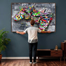 Graffiti Gaming Canvas Wall Art For Bedroom - Gaming Wall by MyGreatCanvas | Canvas Wall Art Prints | Photo Prints & Wall Decor